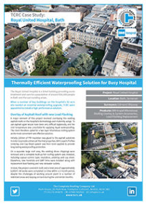 TCRC roofing case study RUH Bath