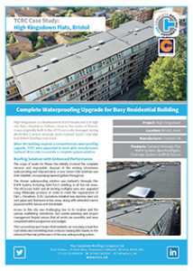 TCRC Roofing Case Study - High Kingstown Flats